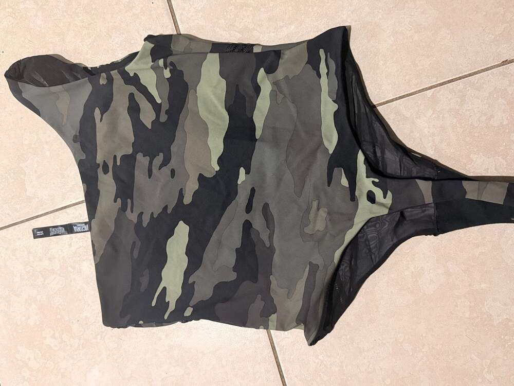 Victoria's Secret Sport Camo One-Shoulder Bodysuit